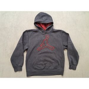 Youth Boys Sz. XL Air Jordan Jumpman Embroidered Hoodie Black
